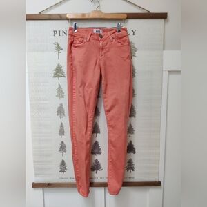 PAIGE Skyline Skinny Jeans Coral Orange Size 28 (Fits Small - See Meas.)